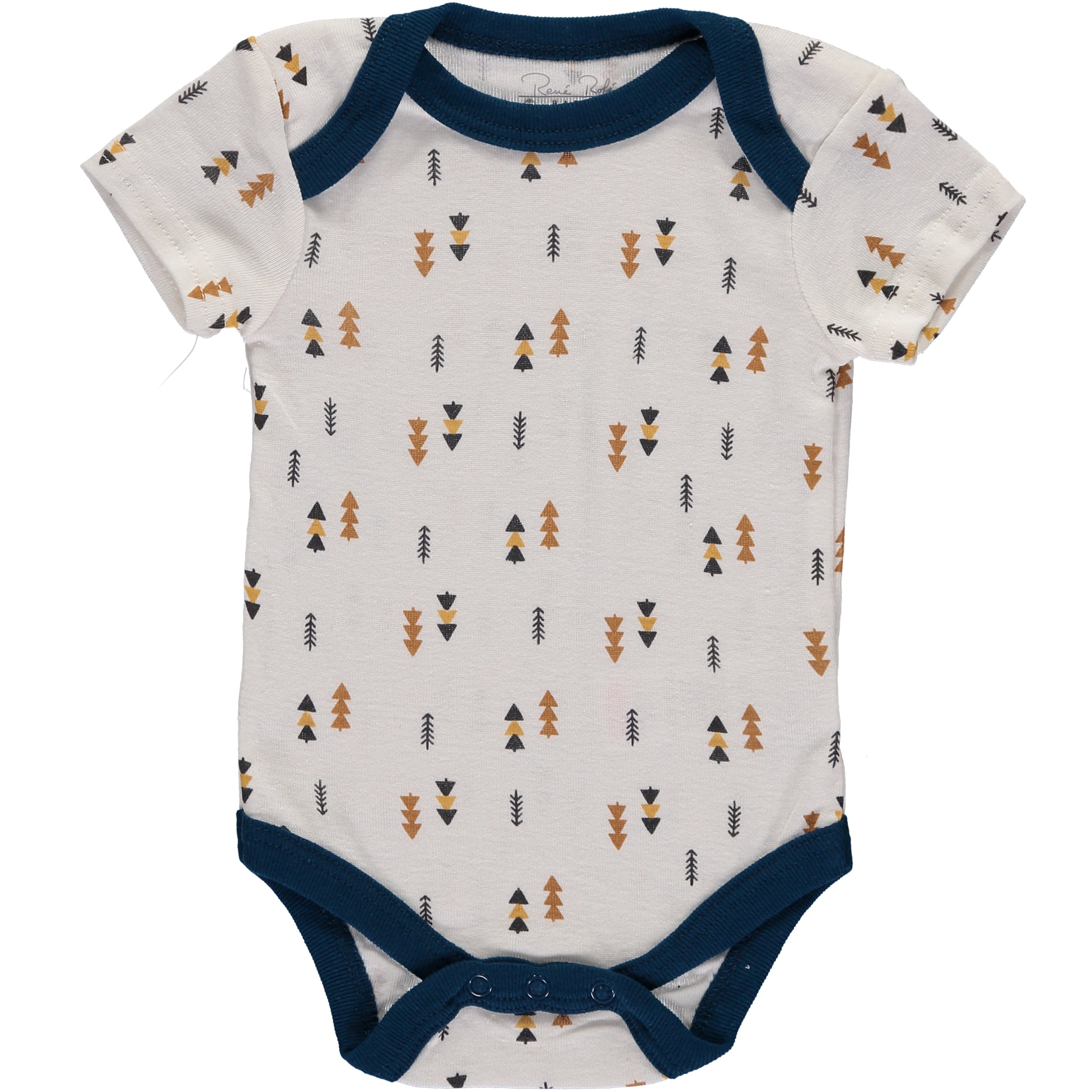 Rene Rofe Baby Boys 0-9 Months Short Sleeve Bodysuit, 5-Pack