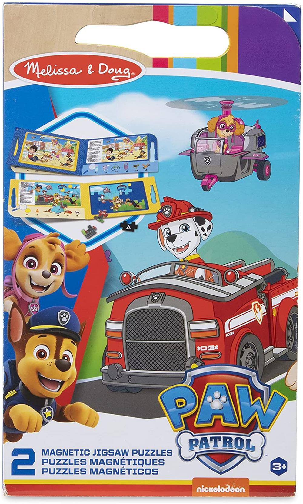 Melissa and Doug PAW Patrol Take-Along Magnetic Jigsaw Puzzles (2 15-Piece Puzzles)