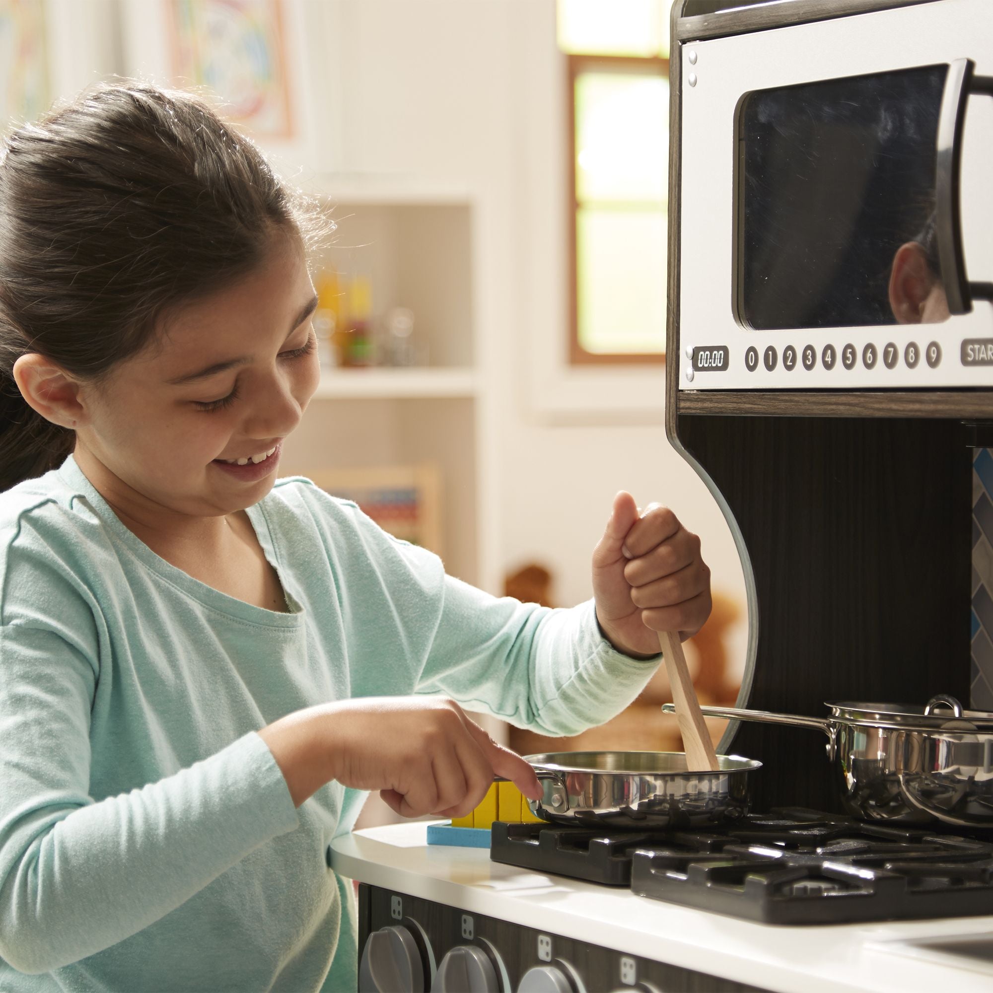 Melissa and Doug Let's Play House! Stainless Steel Pots & Pans Play Set