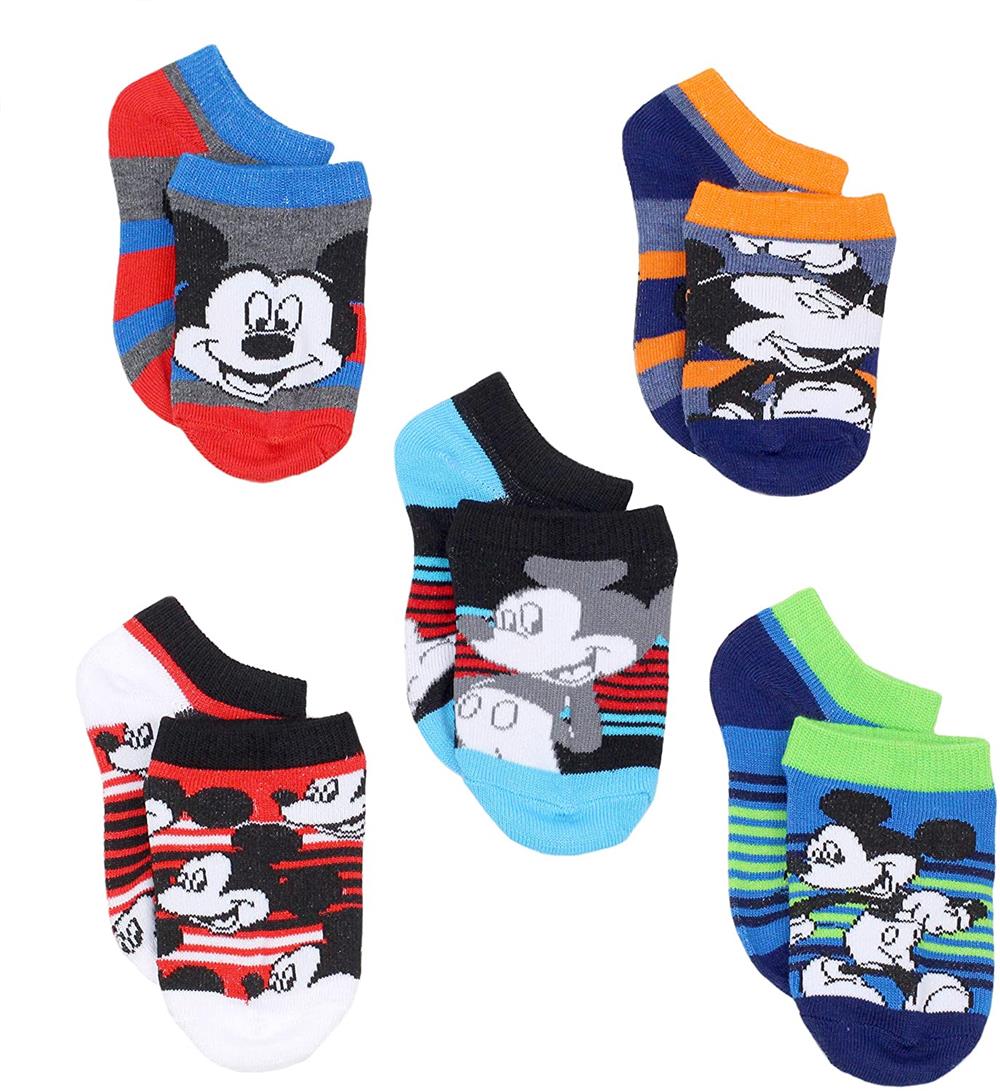 Disney Boys 6-8 5-Pack Character Socks