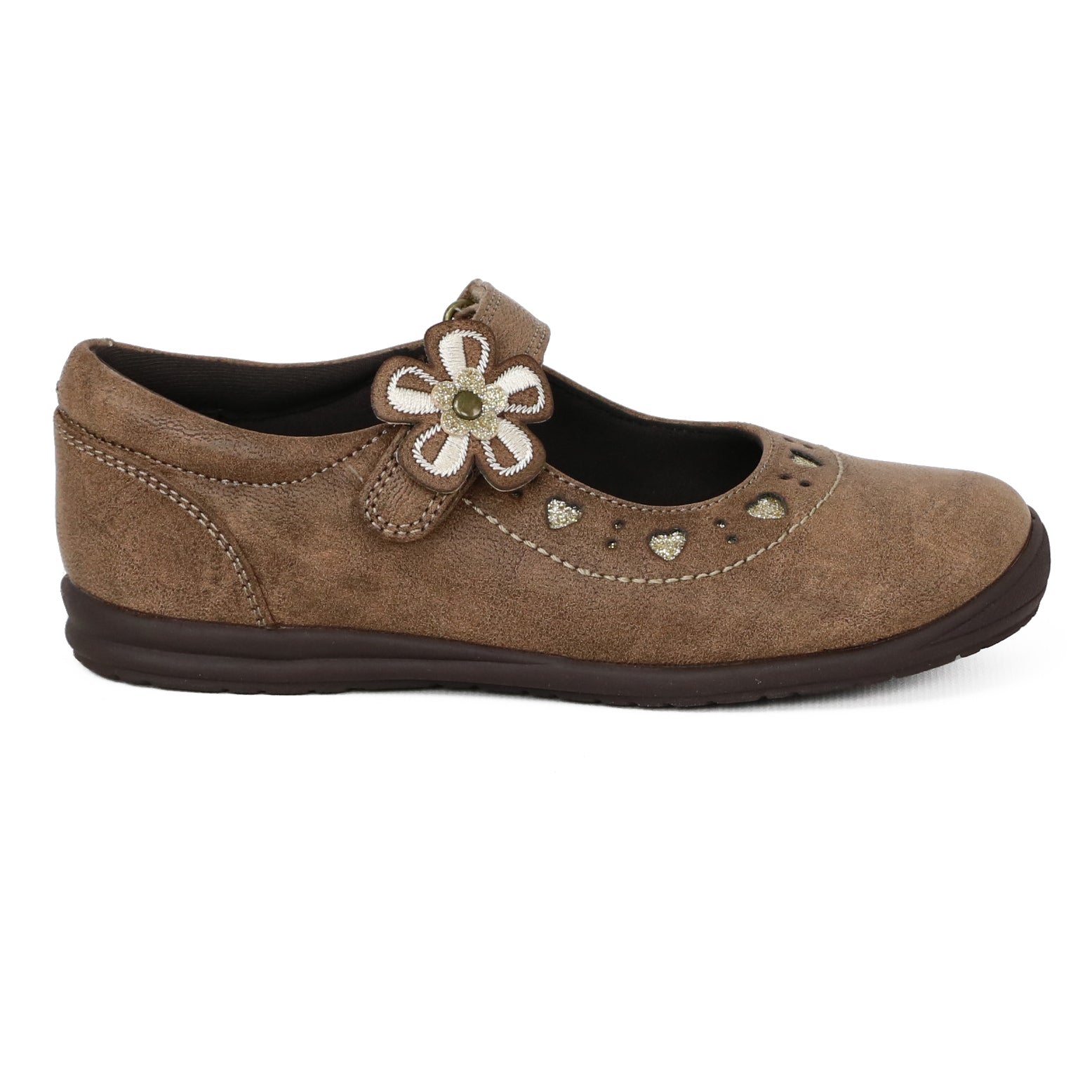 Rachel Shoes Toddler Girls 6-12 Flower Strap Mary Jane Shoe