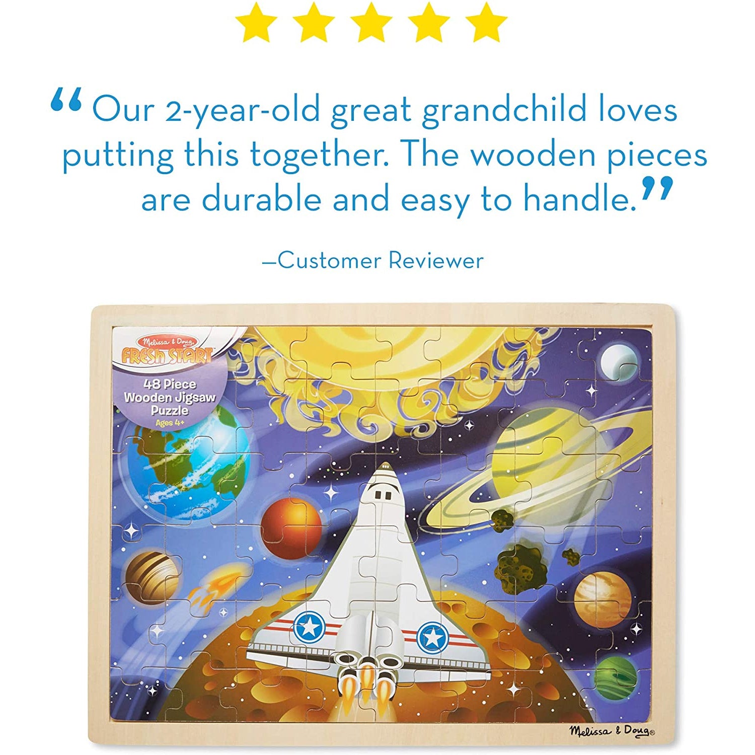 Melissa And Doug Space Voyage Wooden Jigsaw Puzzle