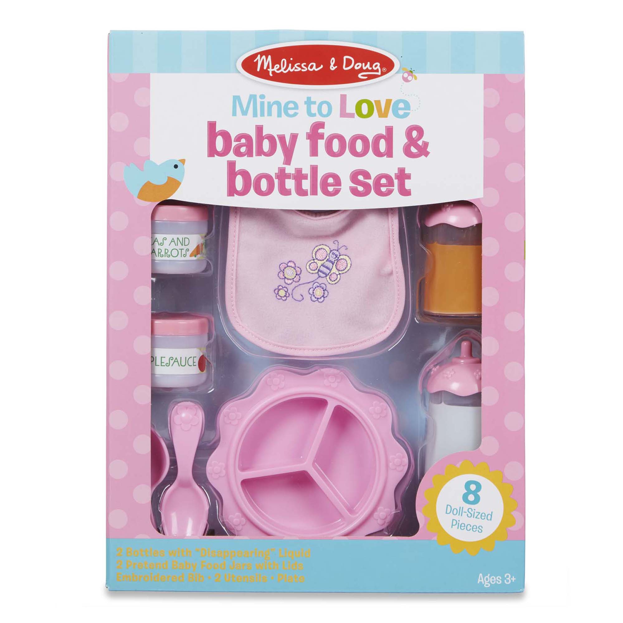 Melissa and Doug Mine to Love - Baby Food & Bottle Set