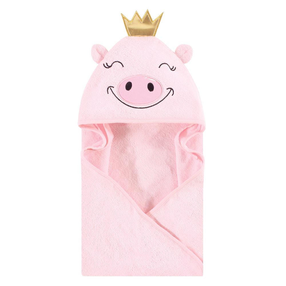 Hudson Baby Cotton Animal Face Hooded Towel