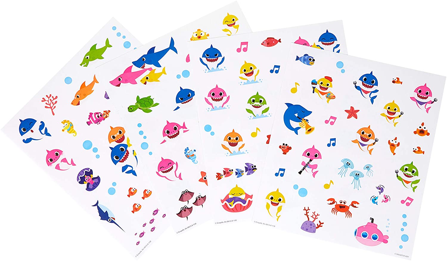 Crayola Baby Shark Coloring Pages & Stickers