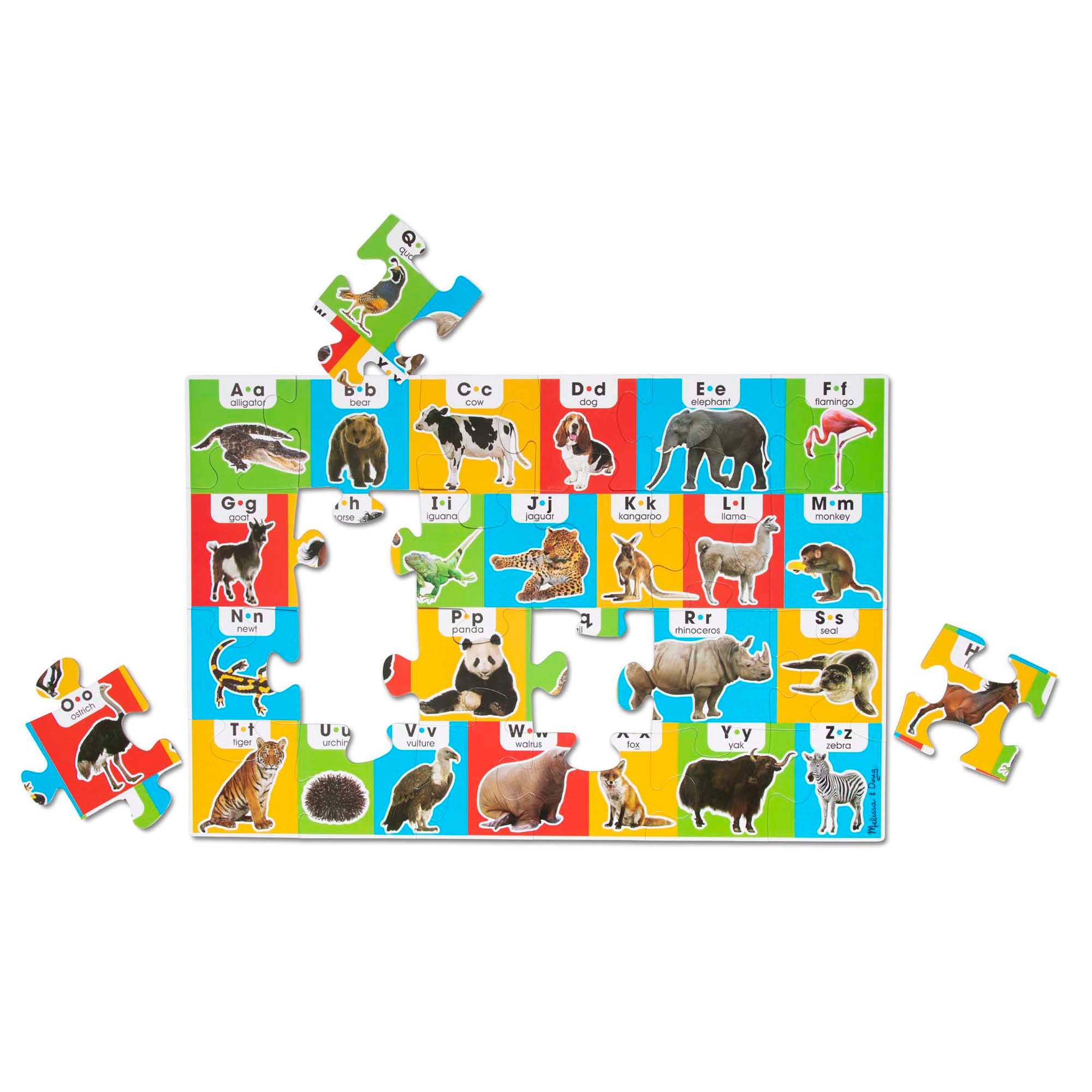 Melissa and Doug Animal Alphabet Floor Puzzle