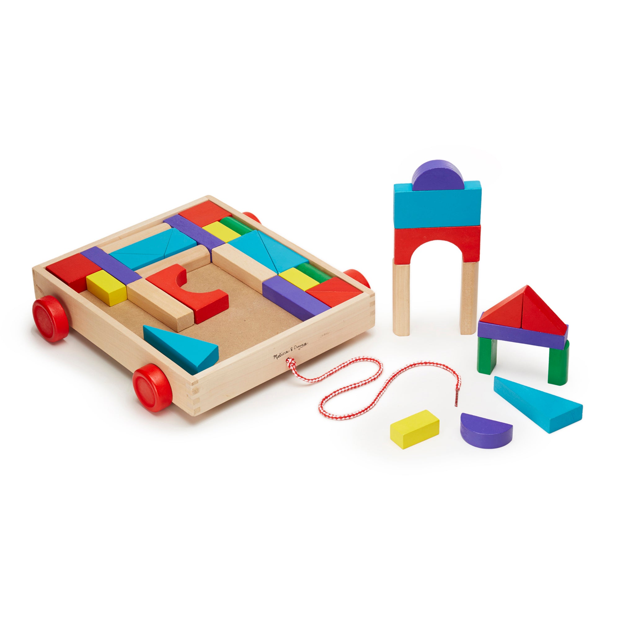 Melissa and Doug Unit Blocks on Wheels