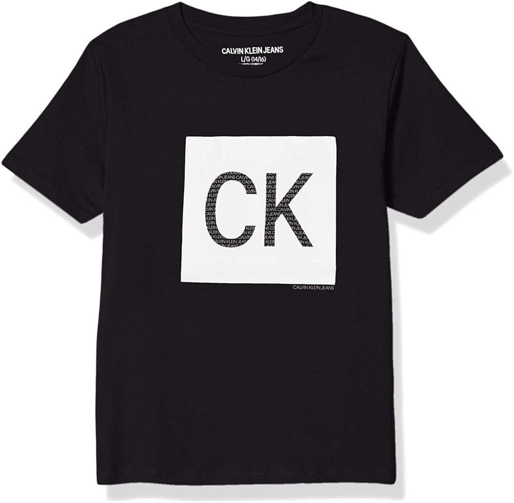 Calvin Klein Boys 8-20 Box Logo T-Shirt