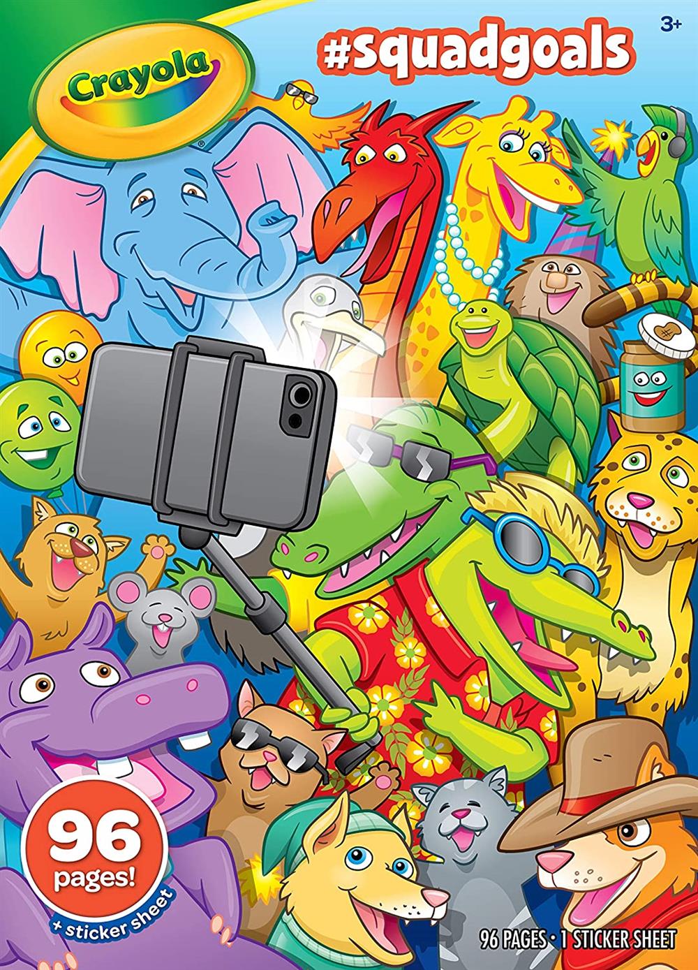 Crayola Squad Goals Coloring Book, Sticker Sheet