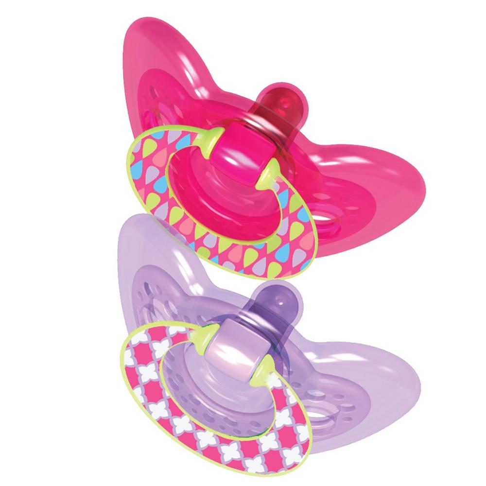 The First Years Gumdrop 2 Pack Fashion Pacifiers, 6-18 Months