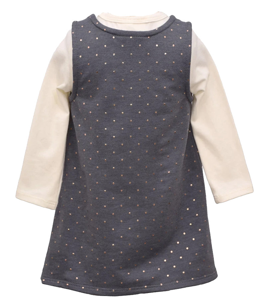 Bonnie Baby Girls 12-24 Months Foil Dot Jumper Set