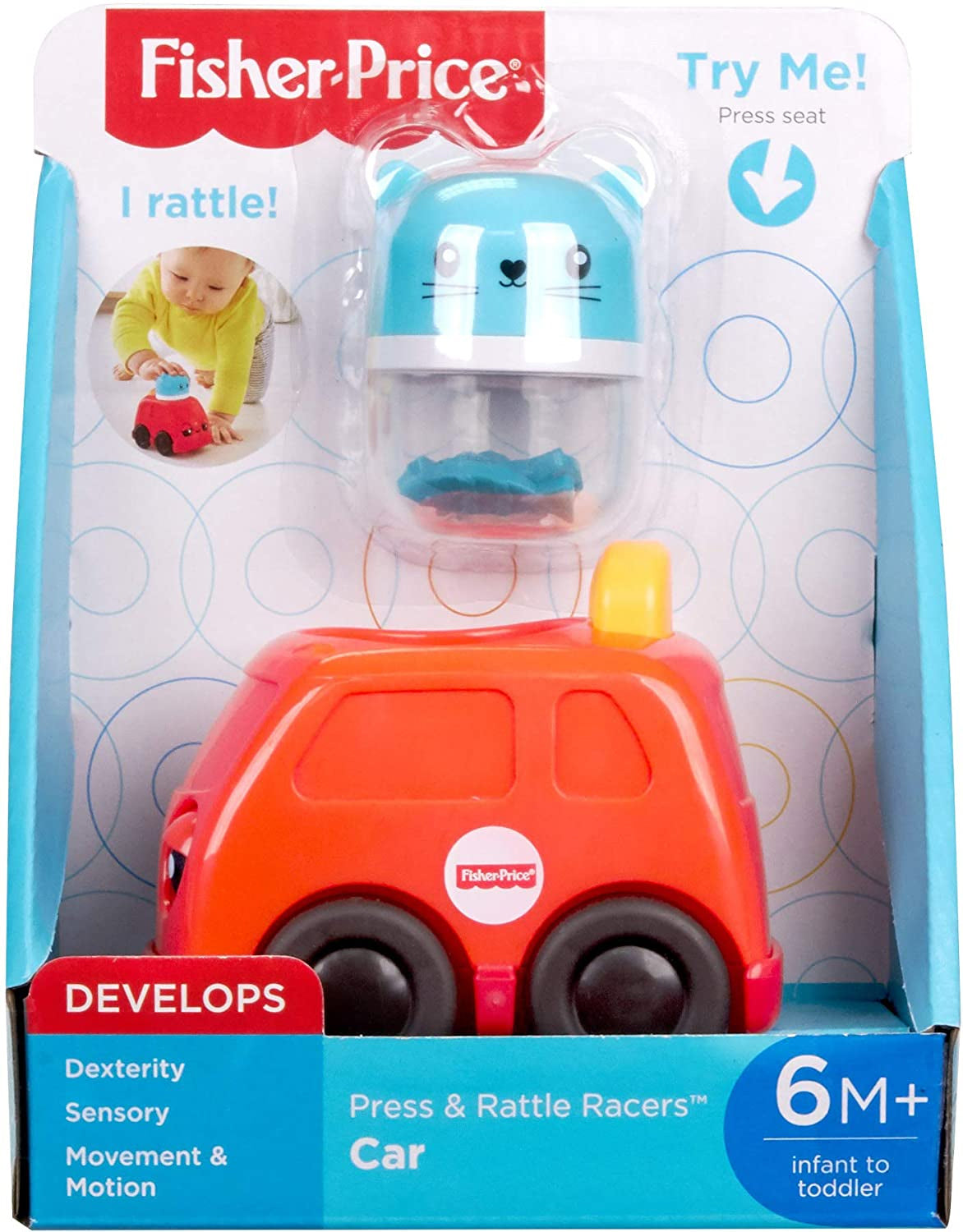 Fisher Price Press and Rattle Racers Vehicle