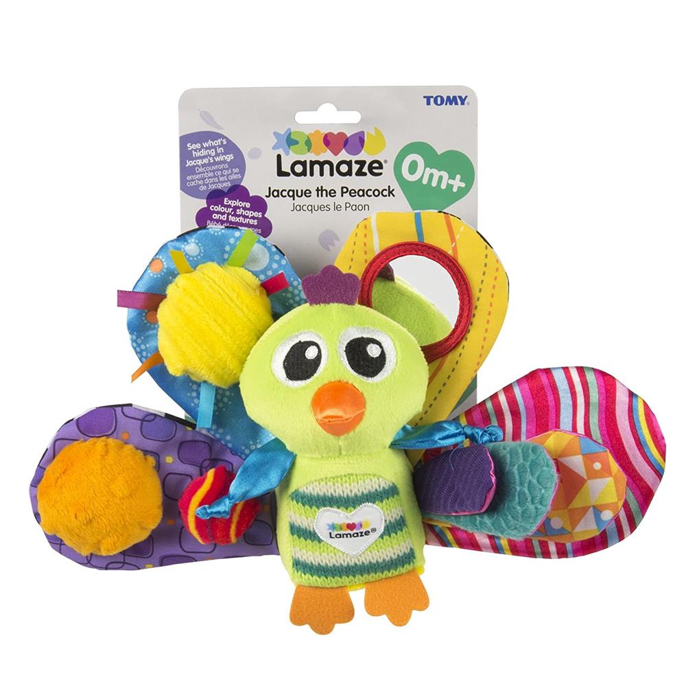 Lamaze Clip & Go Jacques The Peacock, One Size