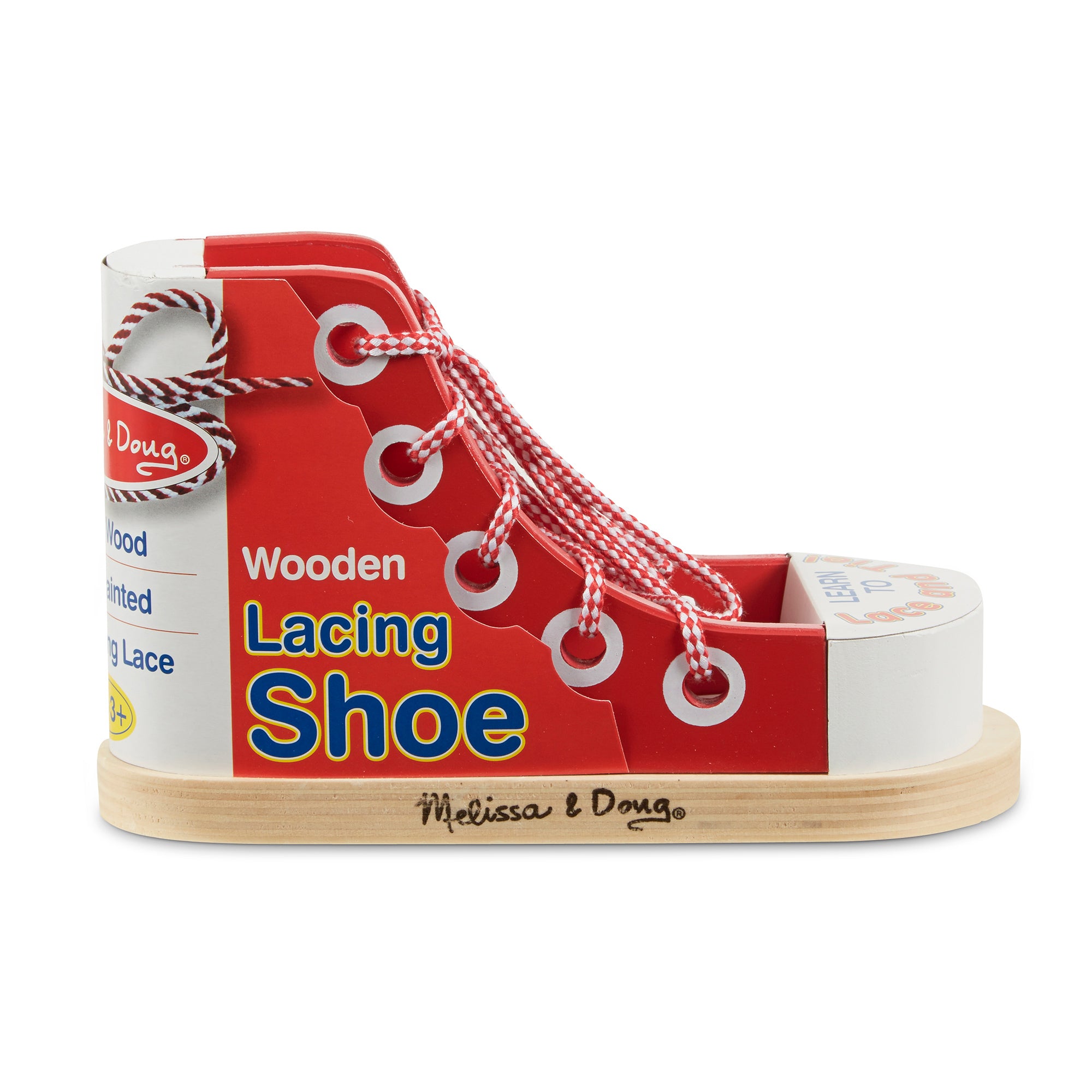 Melissa and Doug Deluxe Wood Lacing Sneaker