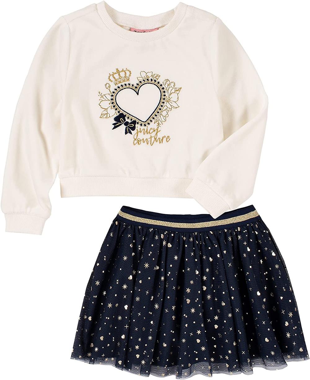 Juicy Couture Girls 2T-4T 2-Piece Sweater Tutu Skirt Set