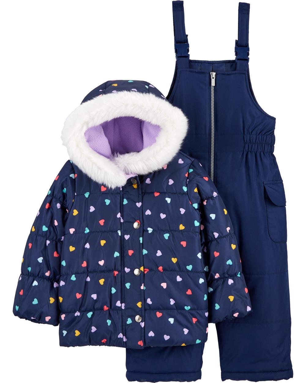 Carters Girls 4-6X 2-Piece Snowsuit