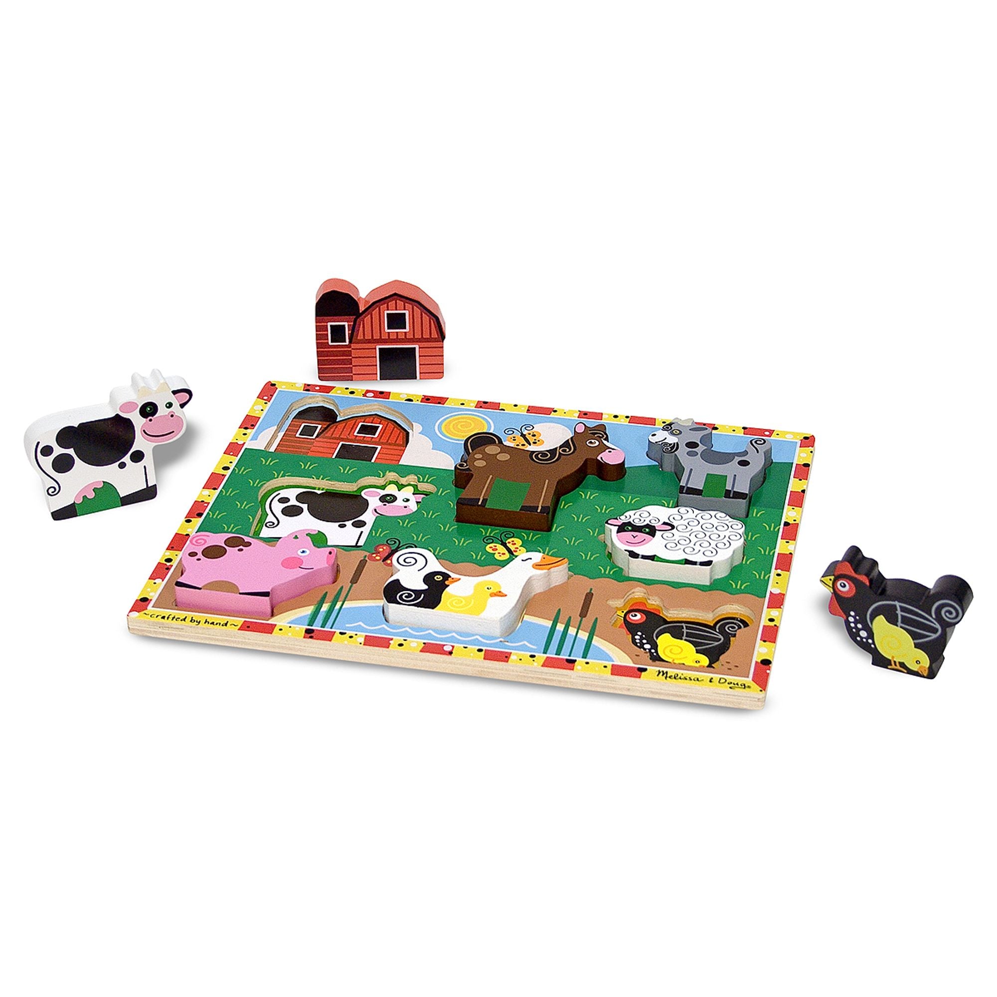 Melissa and Doug Farm Chunky Puzzle - 8 Pieces