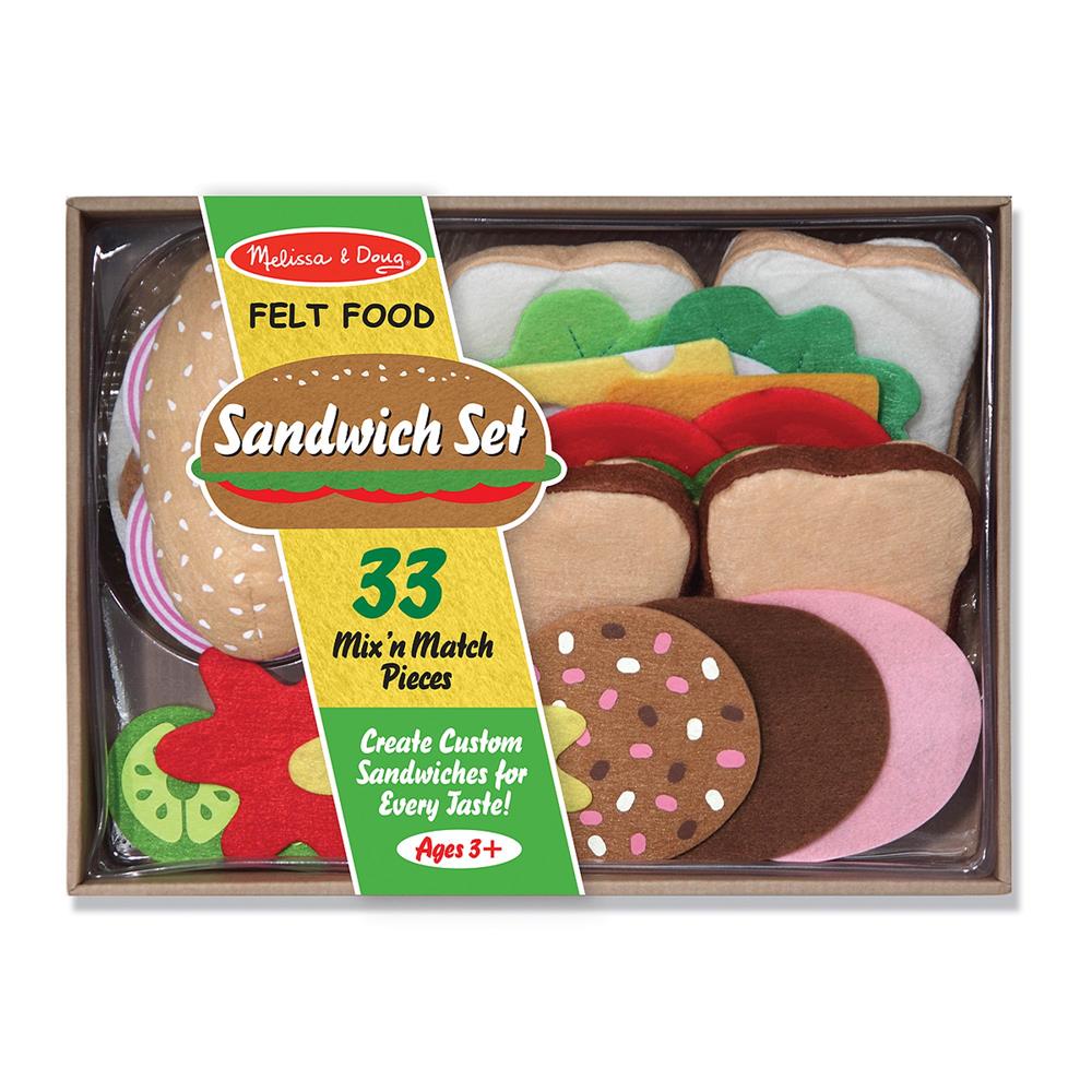 Melissa and Doug Felt Play Food - Sandwich Set