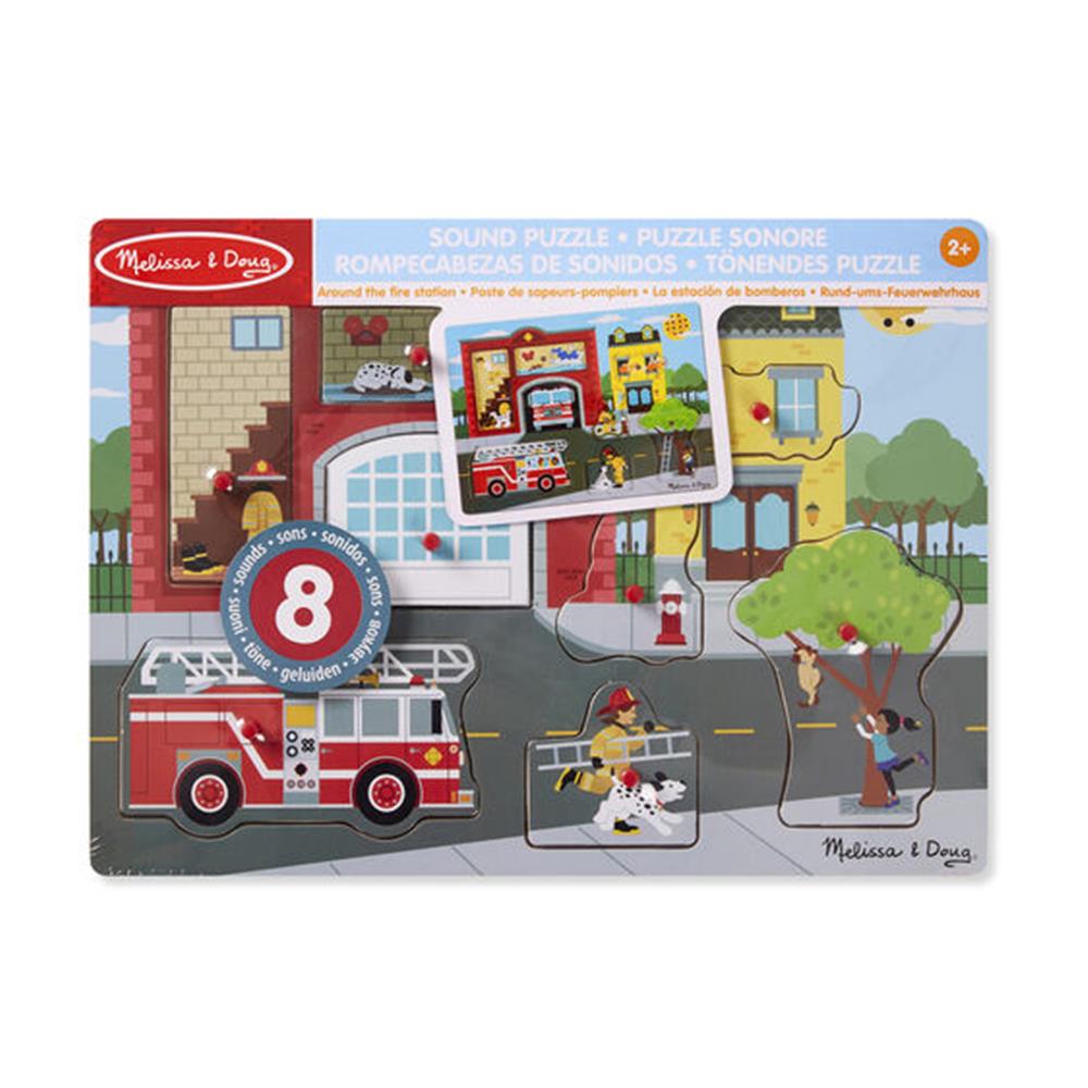 Melissa and Doug Around the Fire Station Sound Puzzle