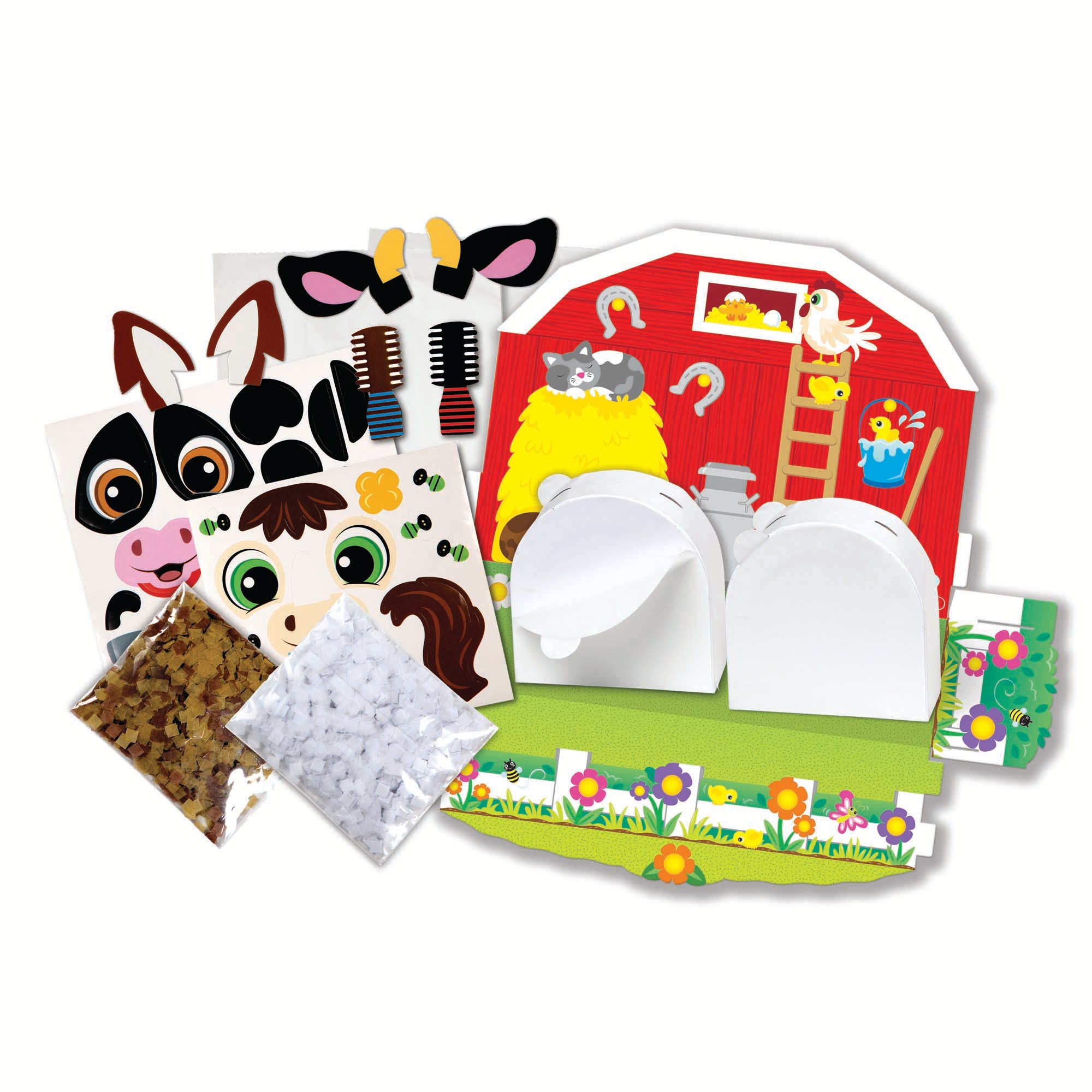 Melissa and Doug Shake It! Farm Animals Beginner Craft Kit