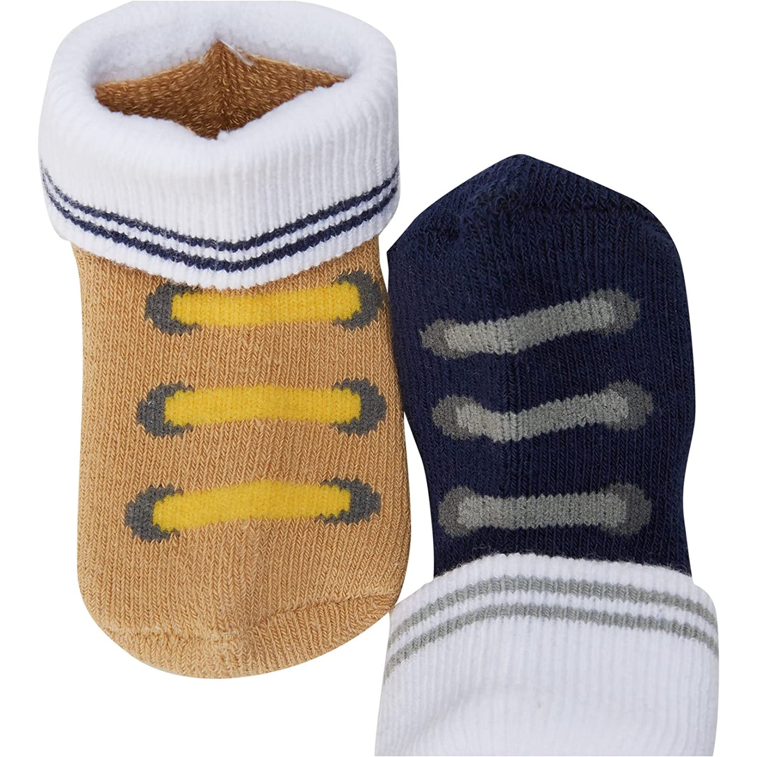 Luvable Friends Newborn Baby Boys 8 Pack Cotton Terry Socks