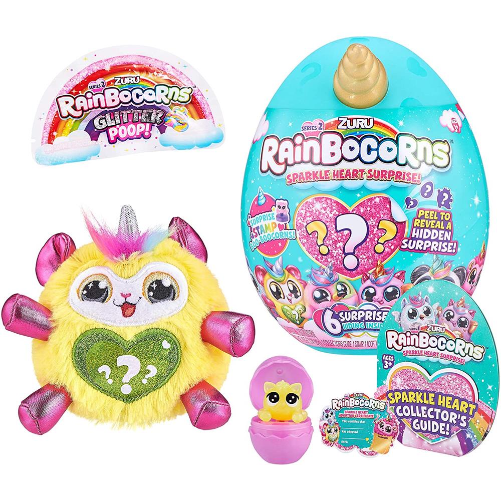 Rainbocorns - Plush Sparkle Heart Surprise Series 2