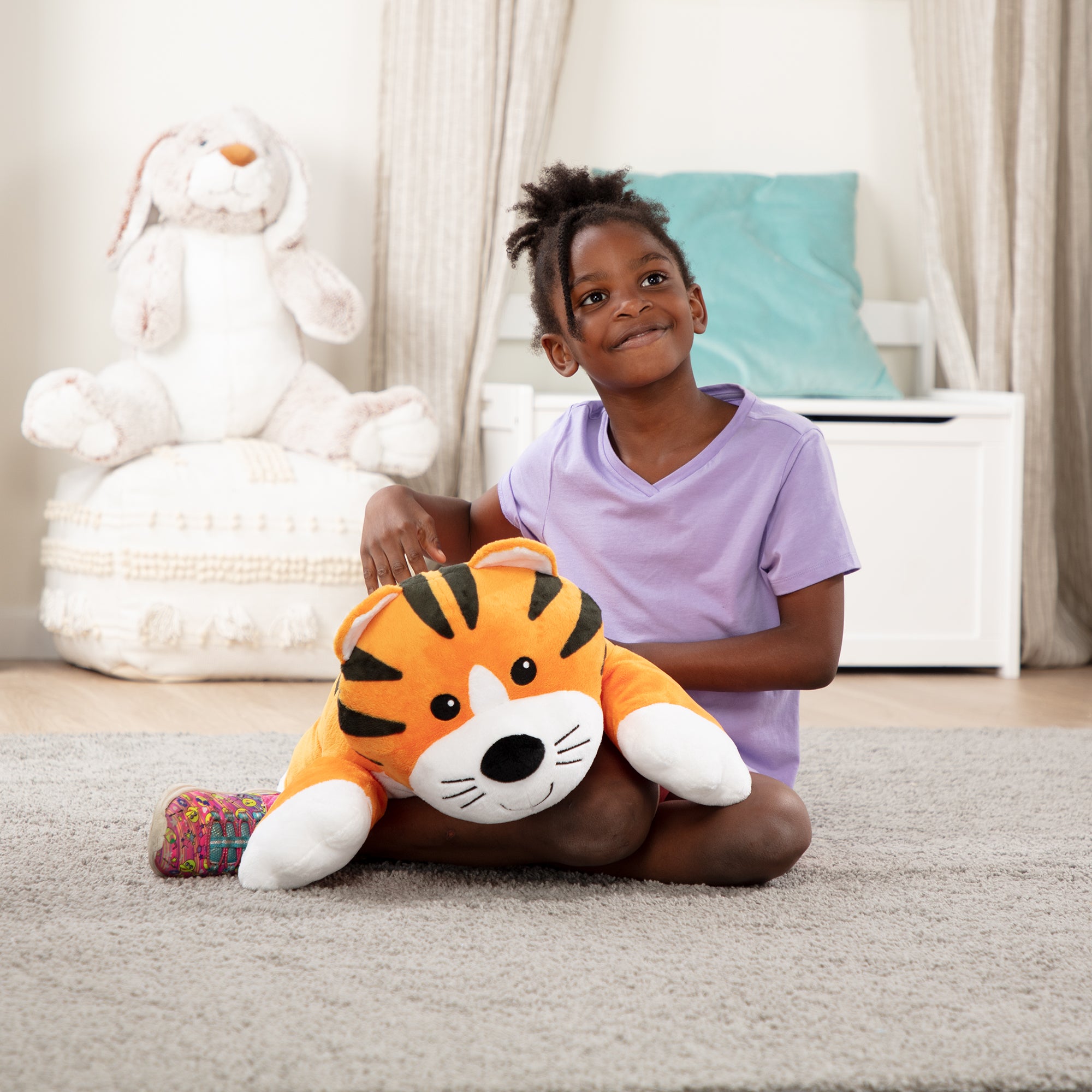 Melissa and Doug Cuddle Tiger Jumbo Plush Stuffed Animal