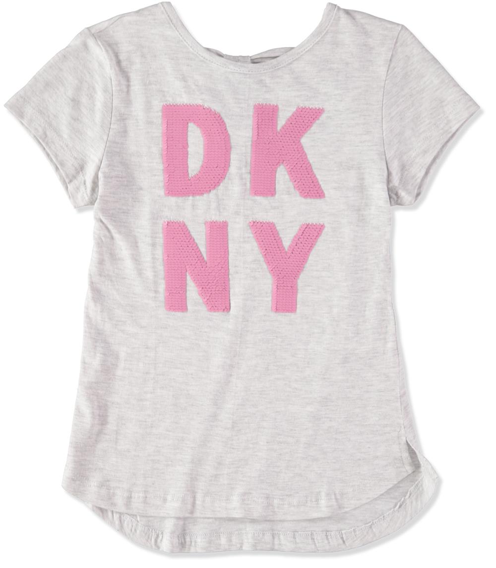 DKNY Girls 4-6X Flip Sequin Logo T-Shirt