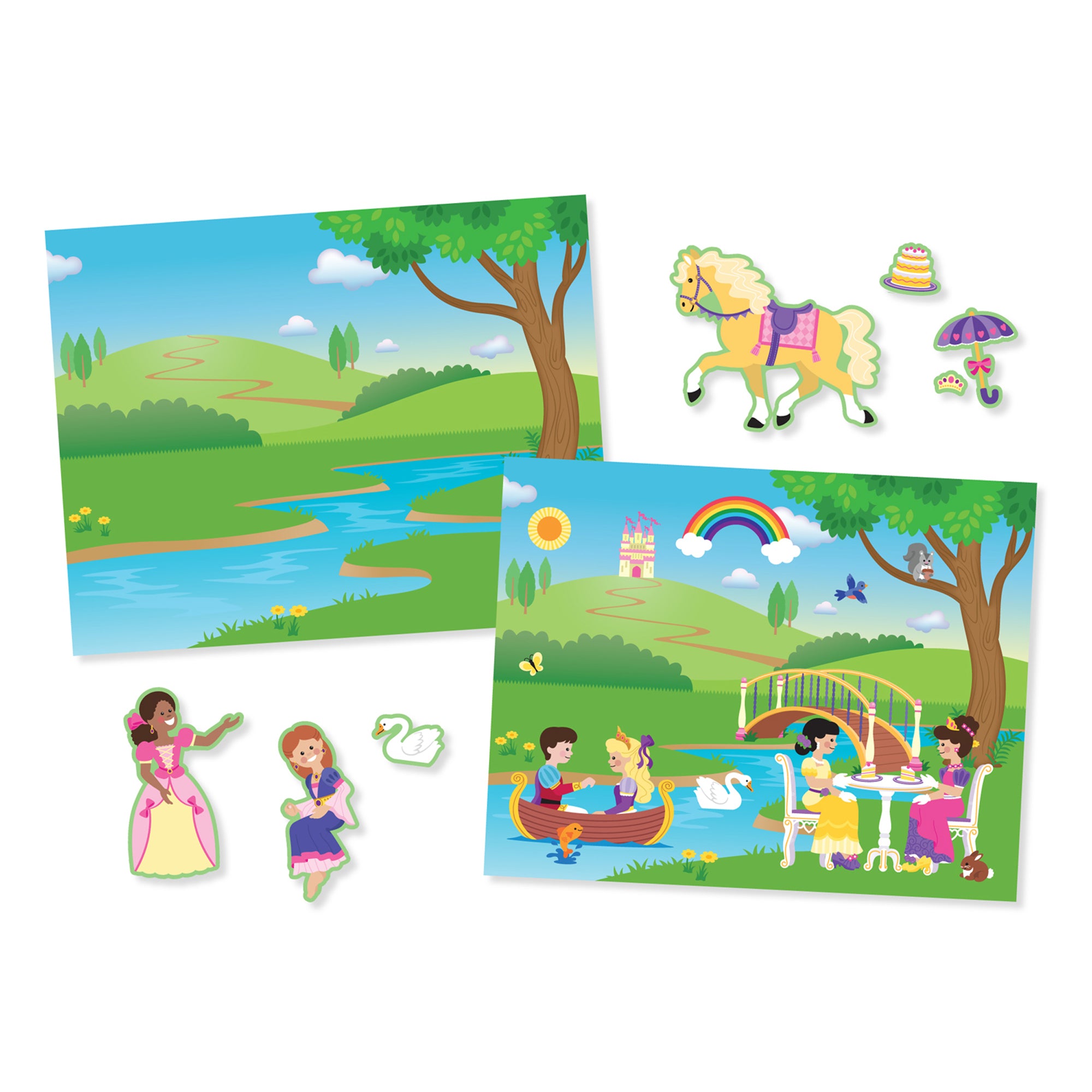 Melissa and Doug Reusable Sticker Pad - Princess Castle