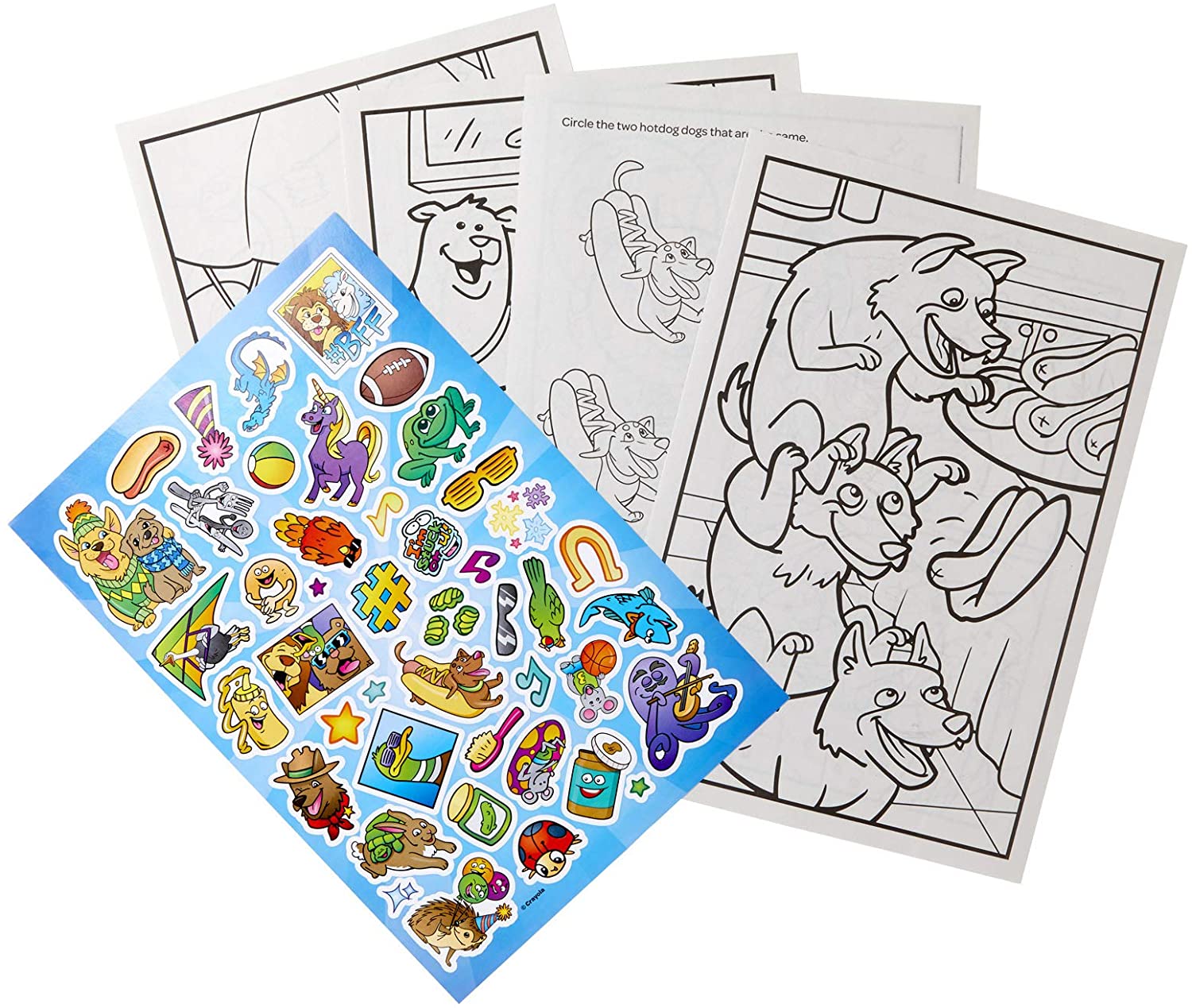 Crayola Squad Goals Coloring Book, Sticker Sheet