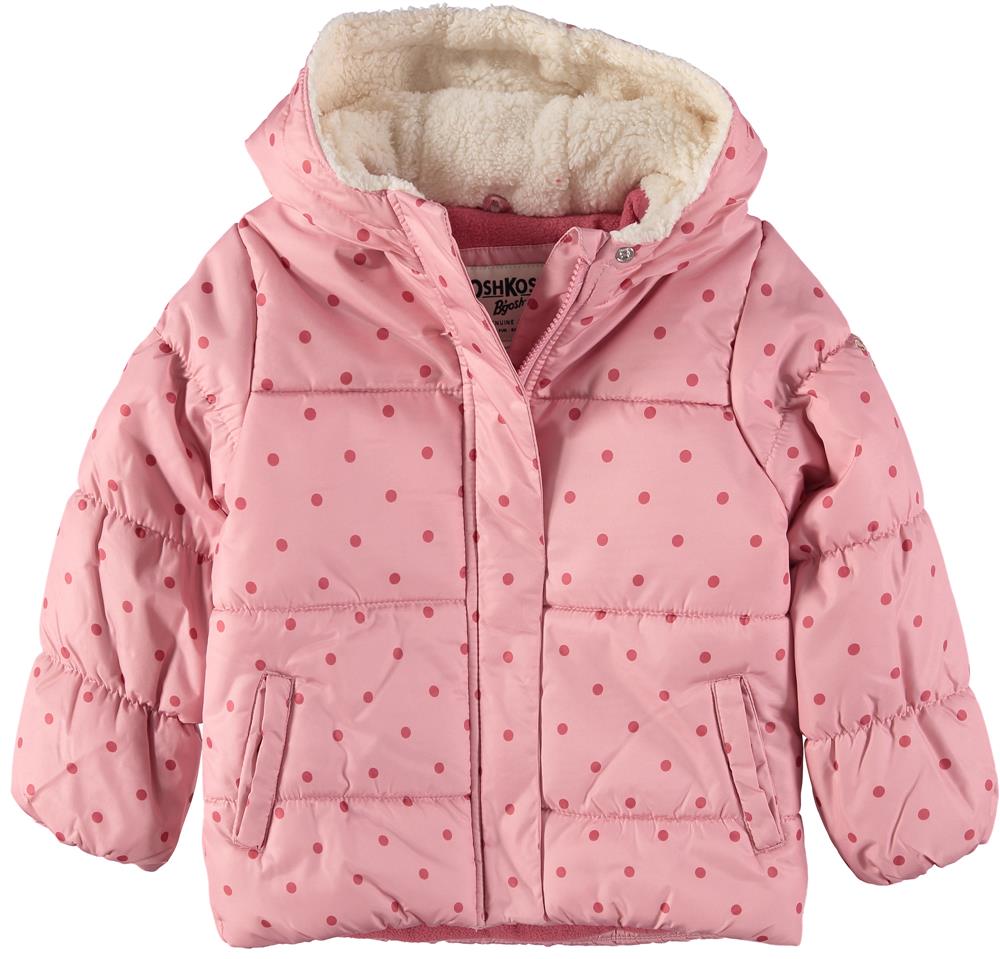 Osh Kosh Girls 4-6X Dot Puffer Jacket