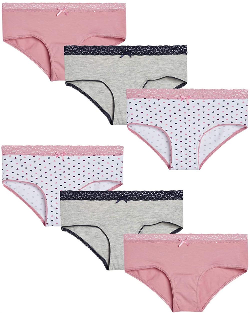 Rene Rofe Girls Lauren 6-Pack Hipster Underwear