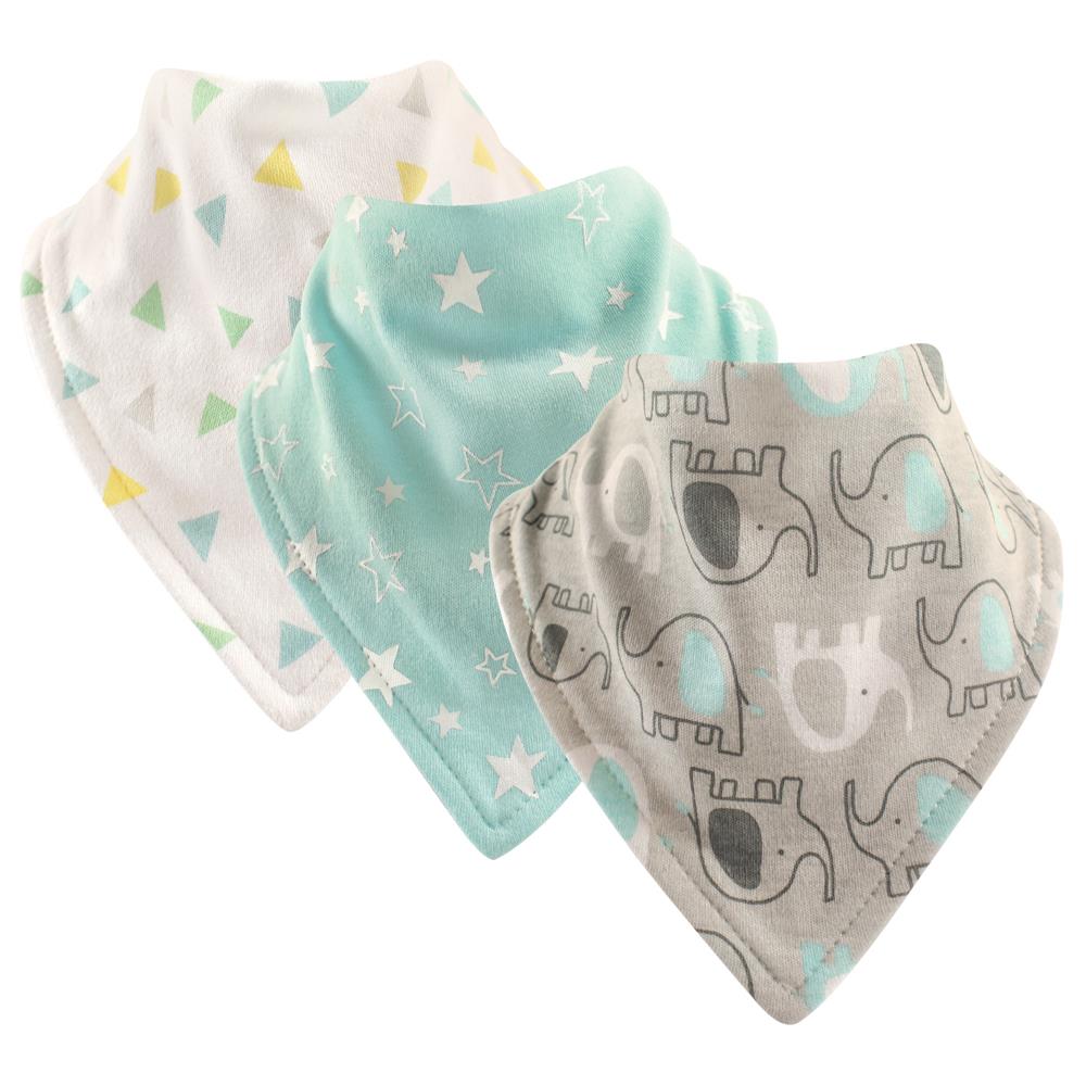 Luvable Friends 3 Pack Cotton Bandana Bibs