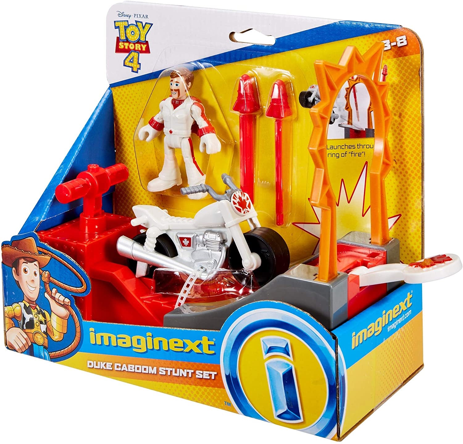 Disney Toy Story 4 Imaginext Duke Caboom Stunt Set