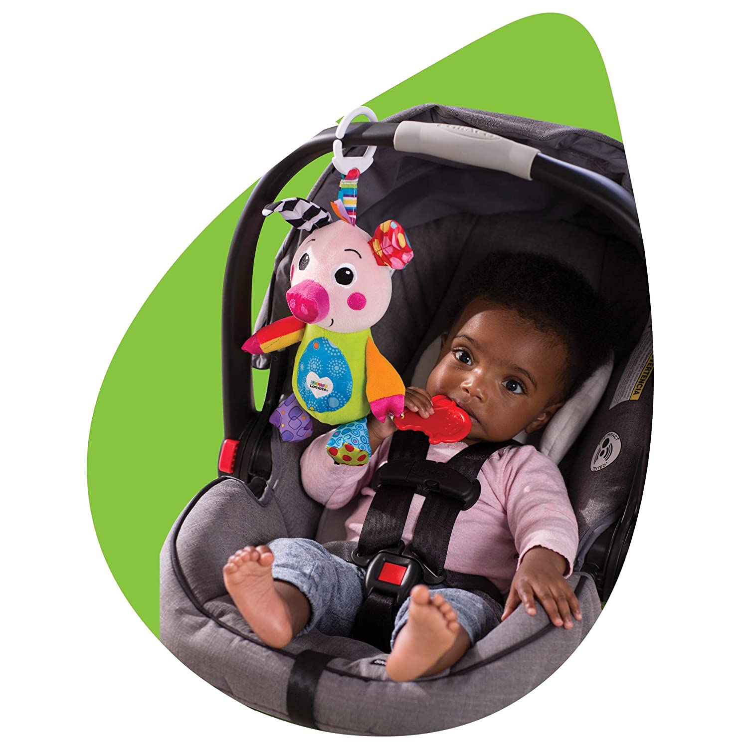 Lamaze Olly Oinker, Clip On Toy