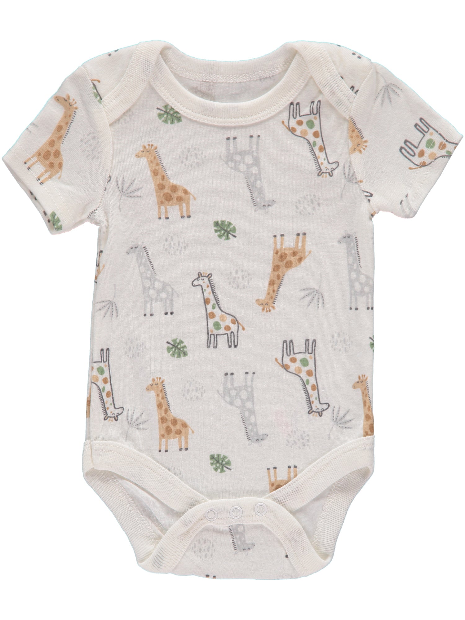 Rene Rofe Baby Boys 0-9 Months Short Sleeve Bodysuit, 5-Pack