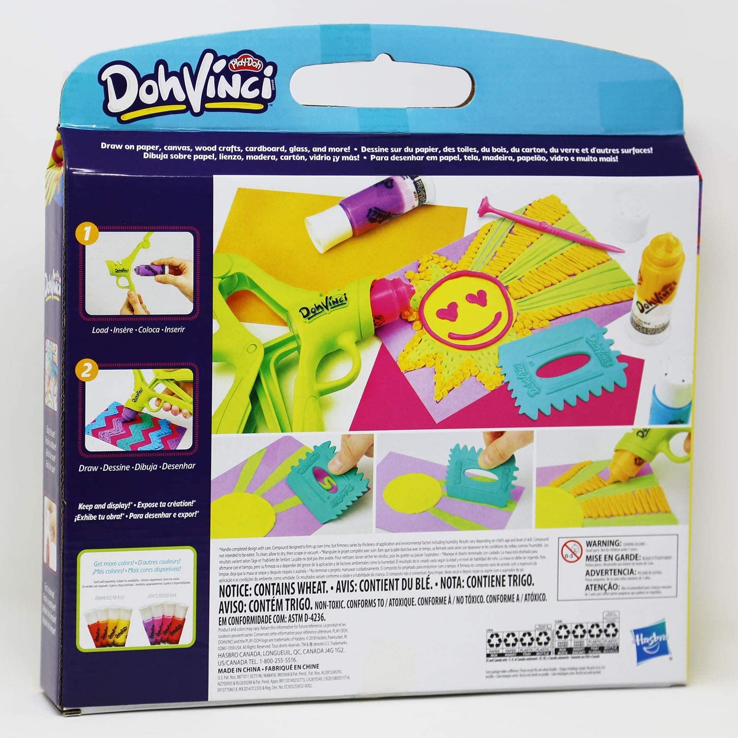 Play-Doh DohVinci Essential Art Set 8 Color Tubes Included