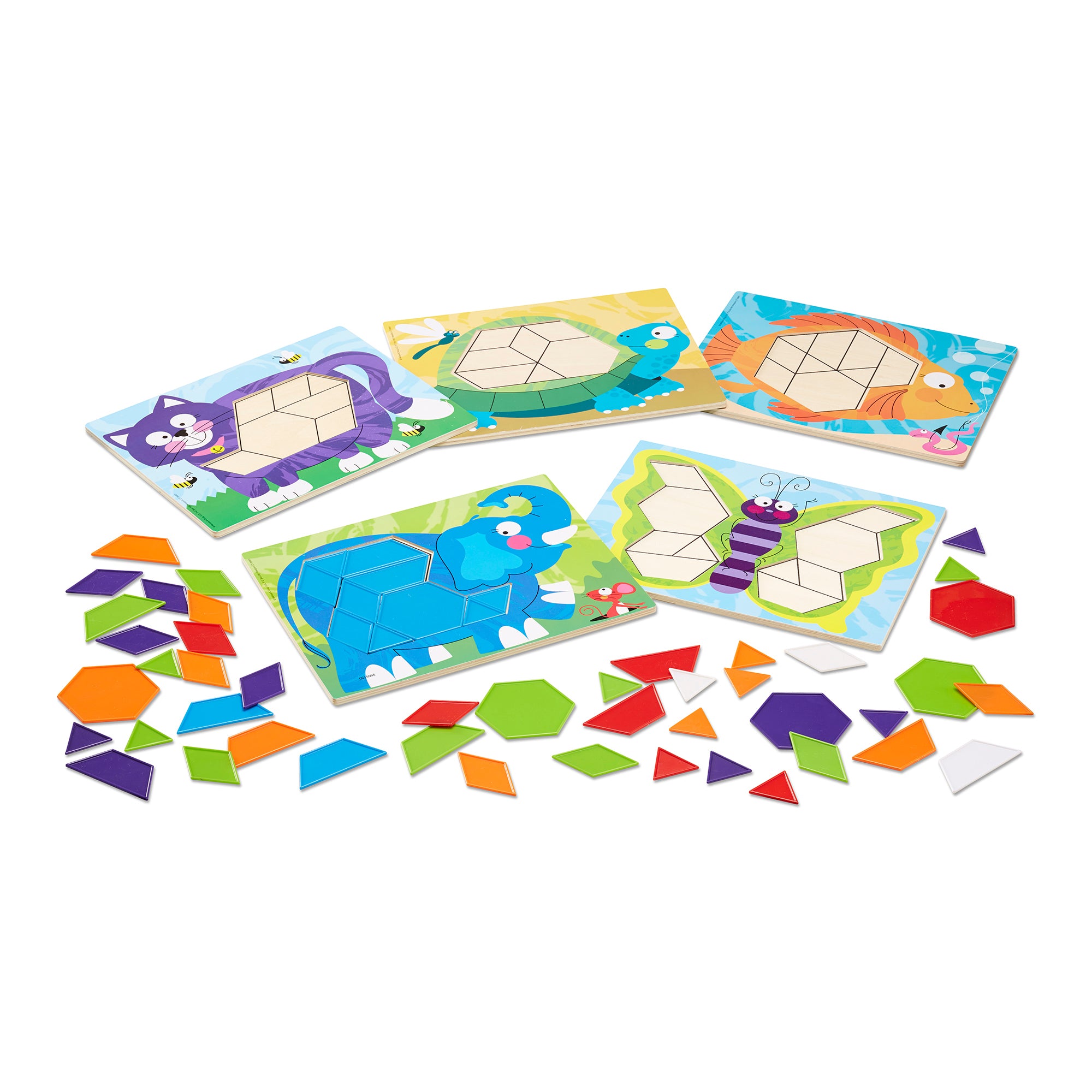 Melissa and Doug Animal Pattern Blocks Set