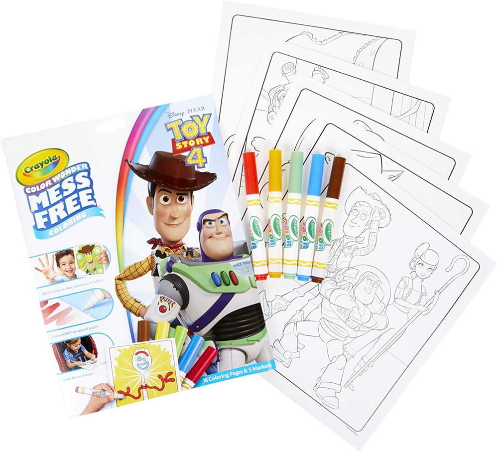 Crayola Wonder Toy Story Coloring Pages, Mess Free