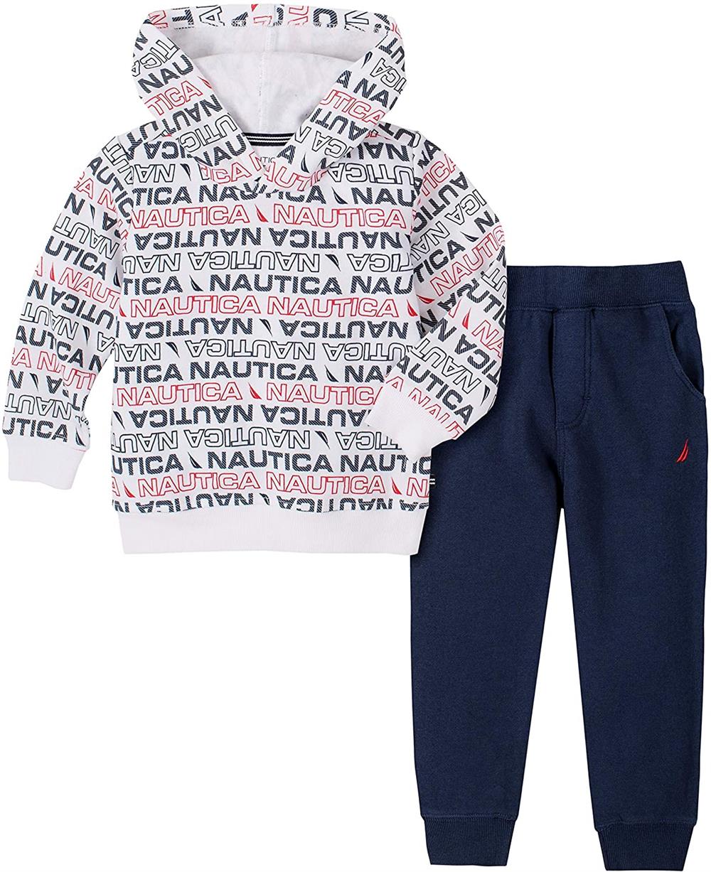 Nautica Boys 4-7 Logo Hood Jogger Set