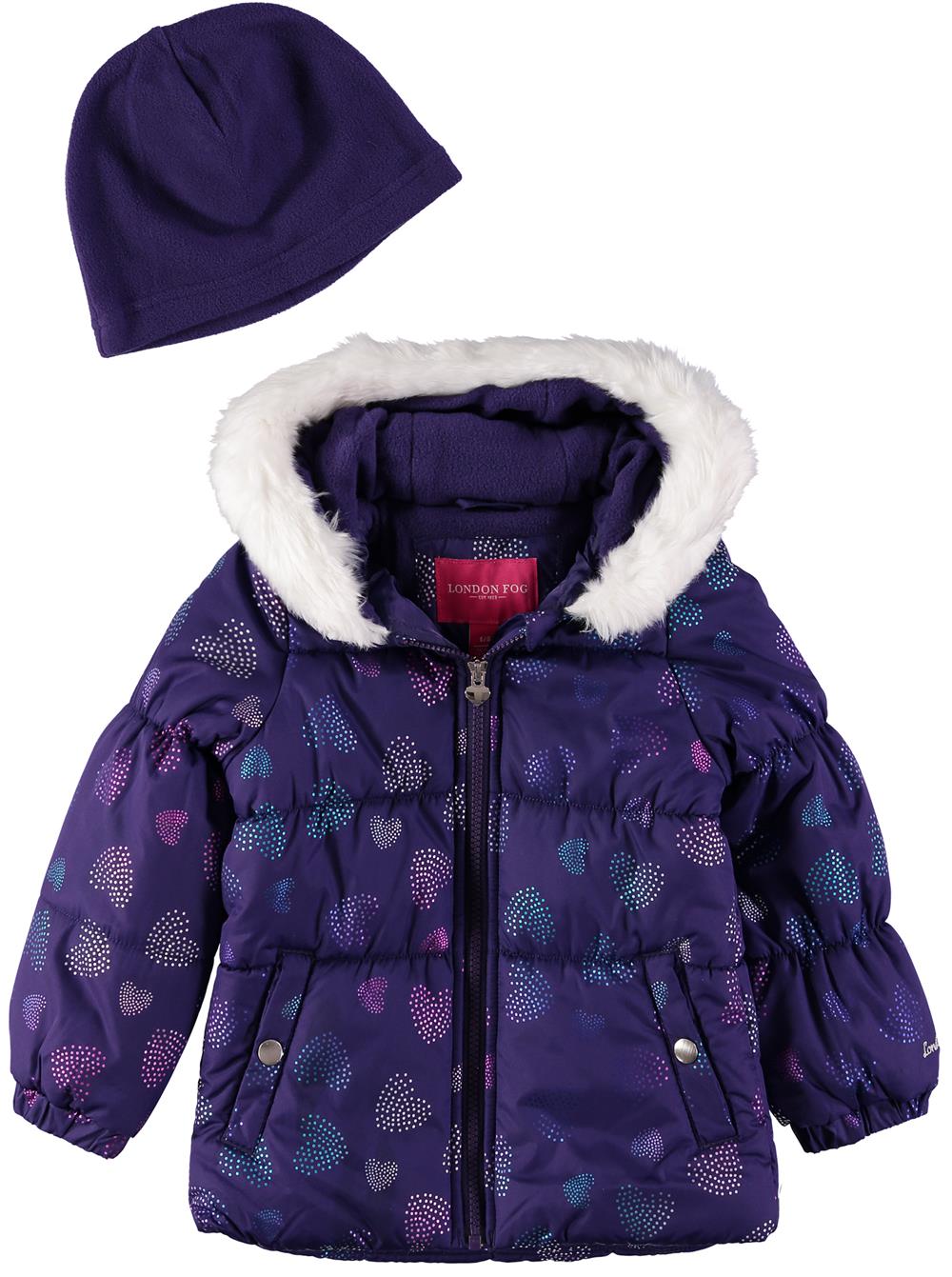 London Fog Girls 4-6X Bubble Jacket