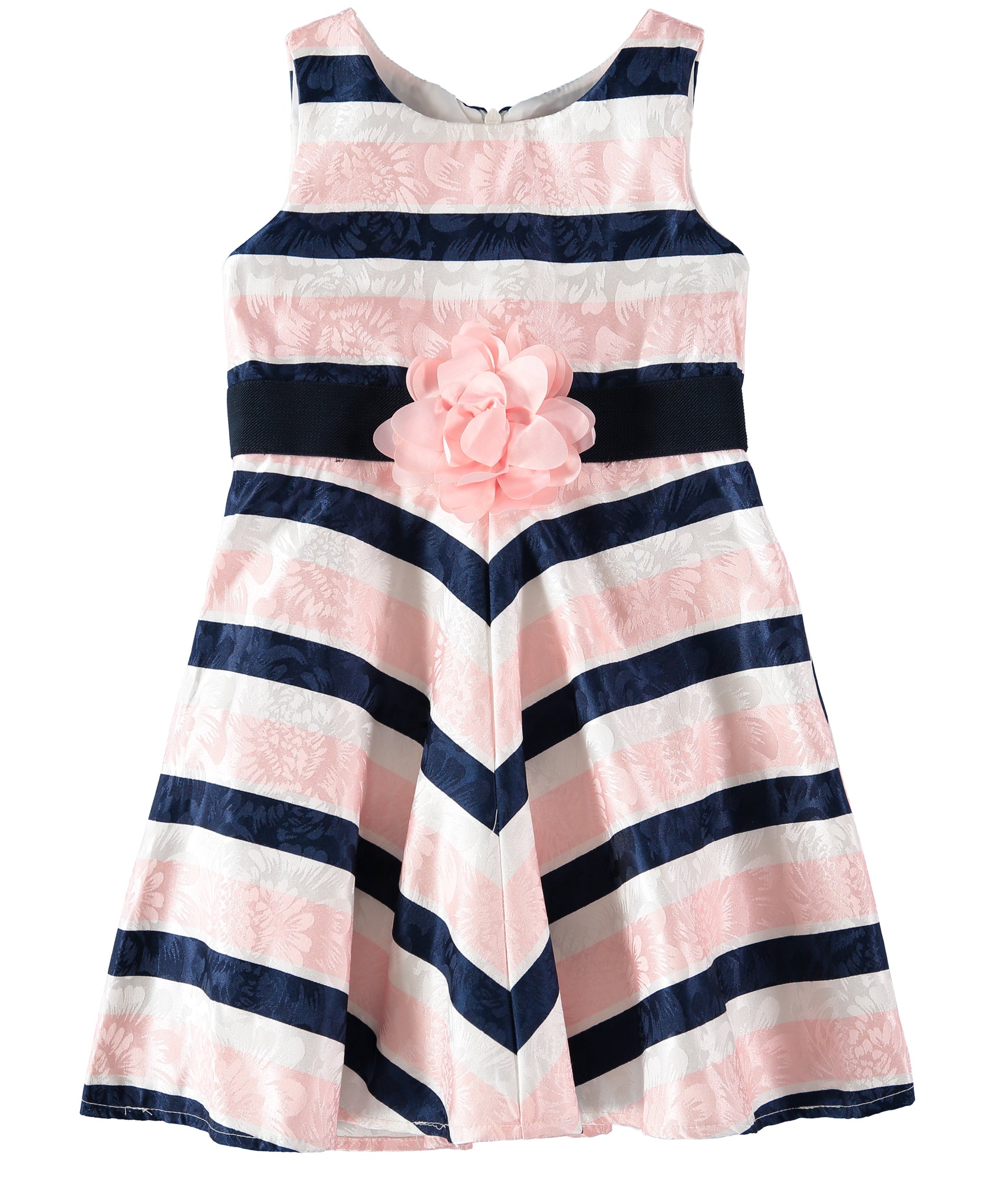 Youngland Girls 7-16 Stripe Dress with Cardigan