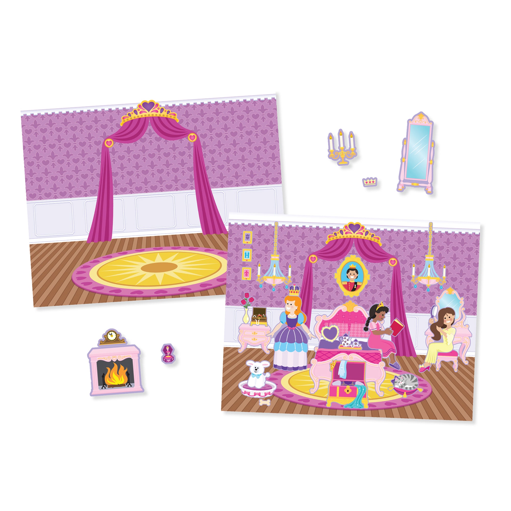 Melissa and Doug Reusable Sticker Pad - Princess Castle