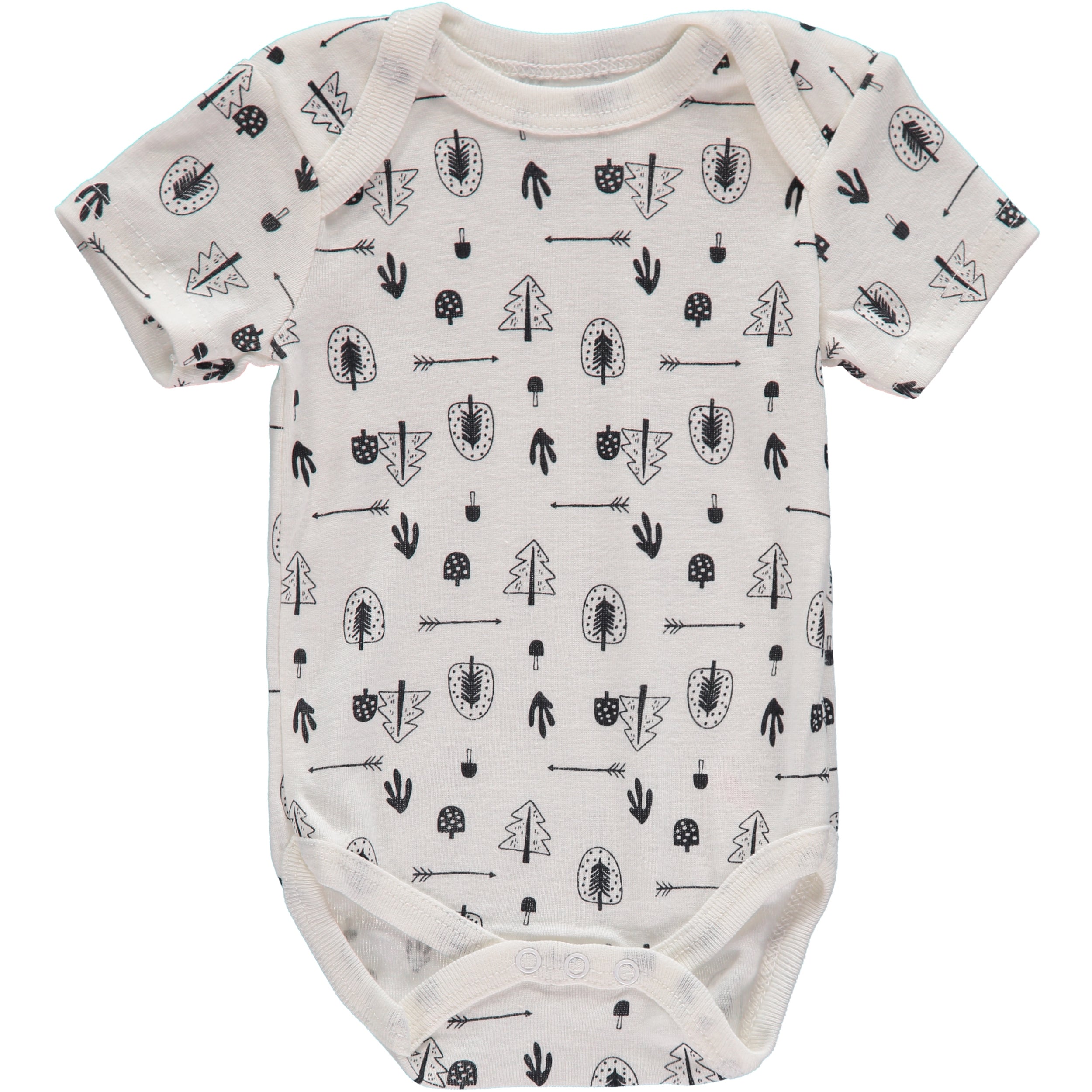 Rene Rofe Baby Boys 0-9 Months Short Sleeve Bodysuit, 5-Pack