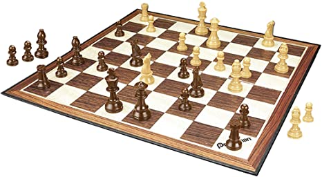 Pressman Chess with Folding Board and Full Size Chess Pieces