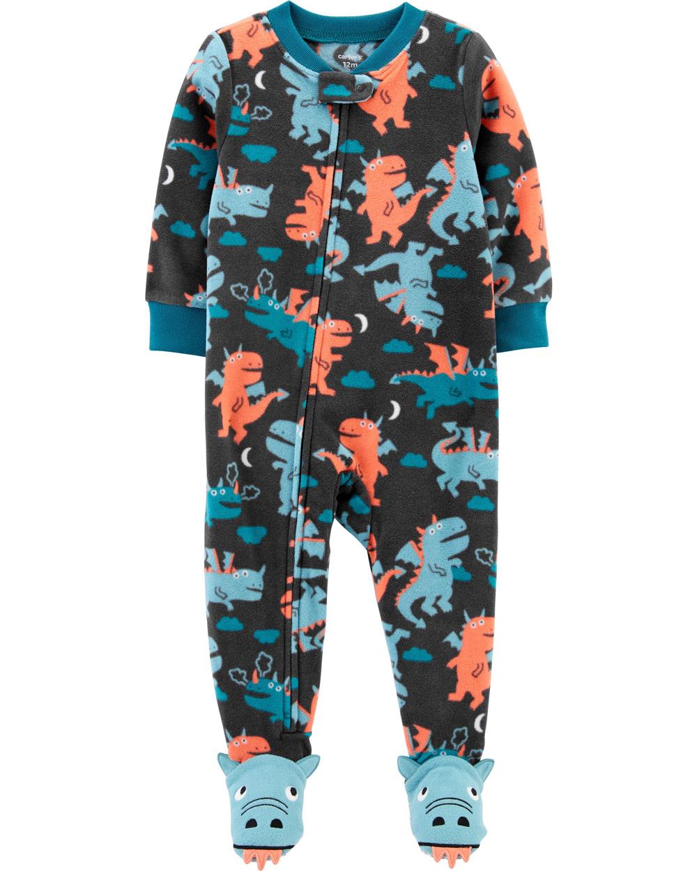 Carters Boys 2T-4T Dragon Microfleece Blanket Sleeper