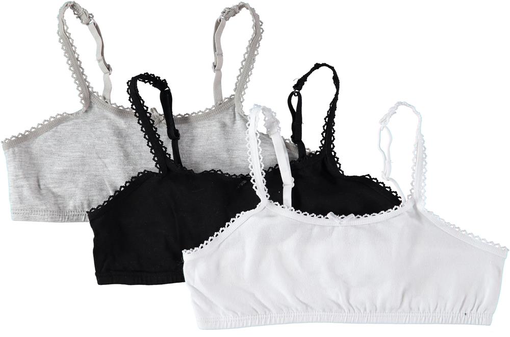 Rene Rofe Girls 7-16 Lydia Bralette 3-Pack