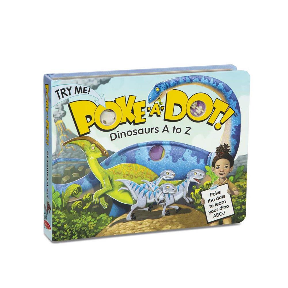 Melissa and Doug Poke-a-Dot - Dinosaurs A to Z Board Book