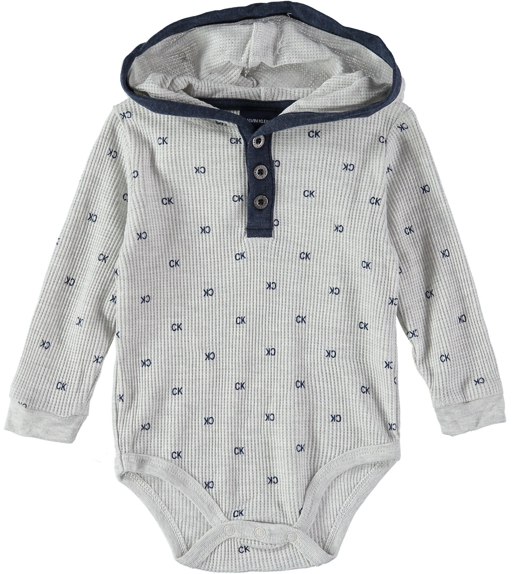 Calvin Klein Boys 0-9 Months Thermal Hooded Pant Set