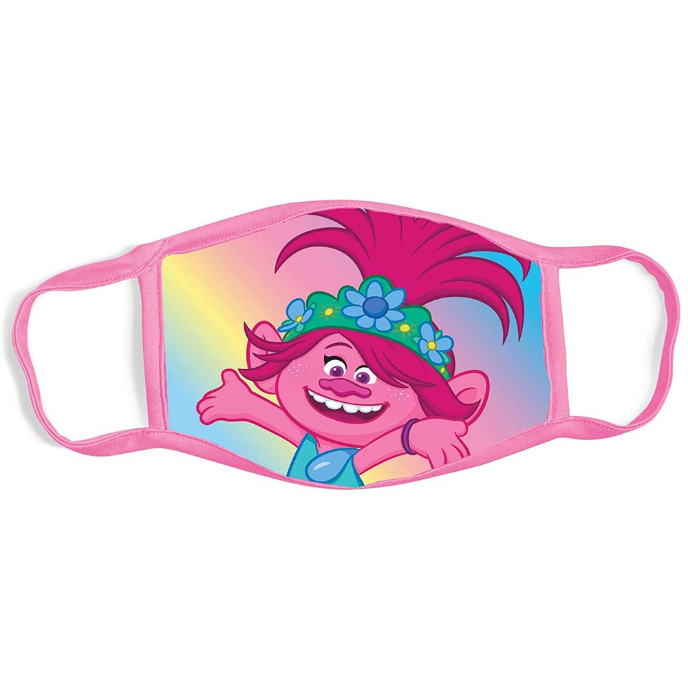 DreamWorks Trolls World Tour Reusable Fabric Face Cover for Kids